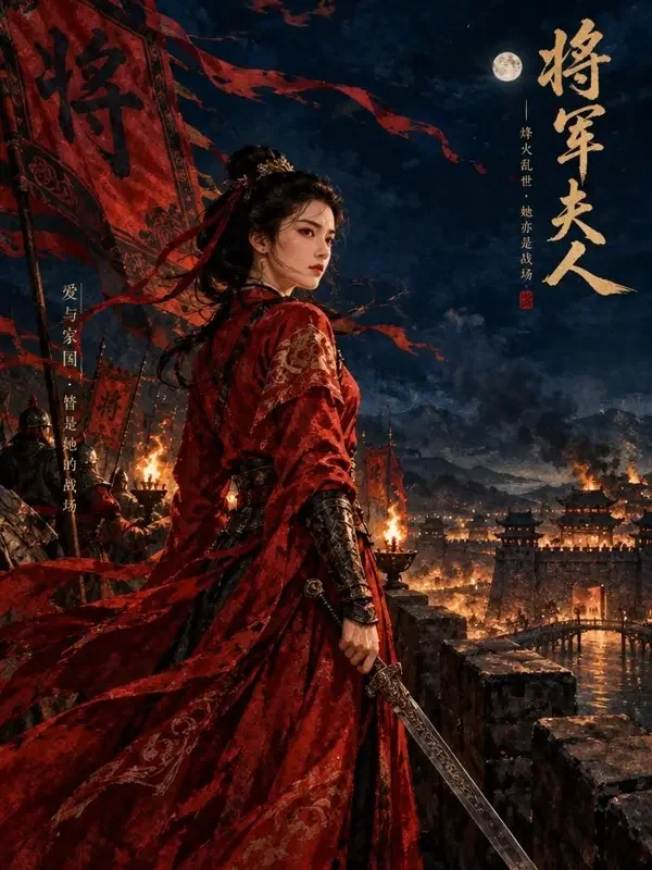 《将军夫人不好惹》短剧封面图，逆袭、古装题材