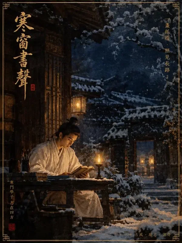 《寒门状元郎》短剧封面图，逆袭、古装题材